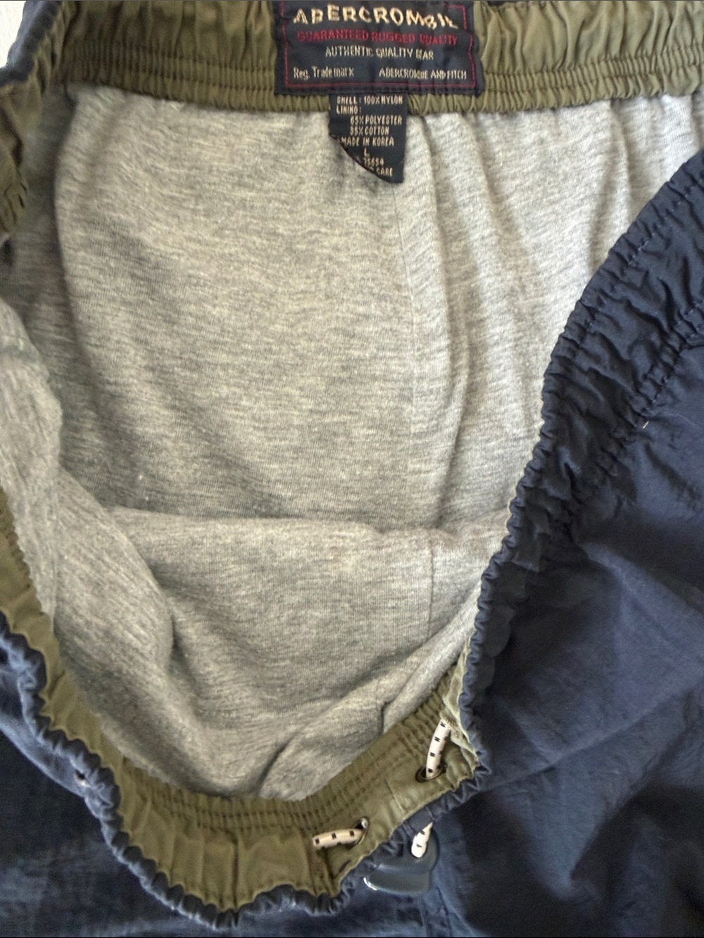 Abercrombie & Fitch Vintage A92 Nylon Cargo Pants Mesh Y2K Parachute 90s - Picture 12 of 13